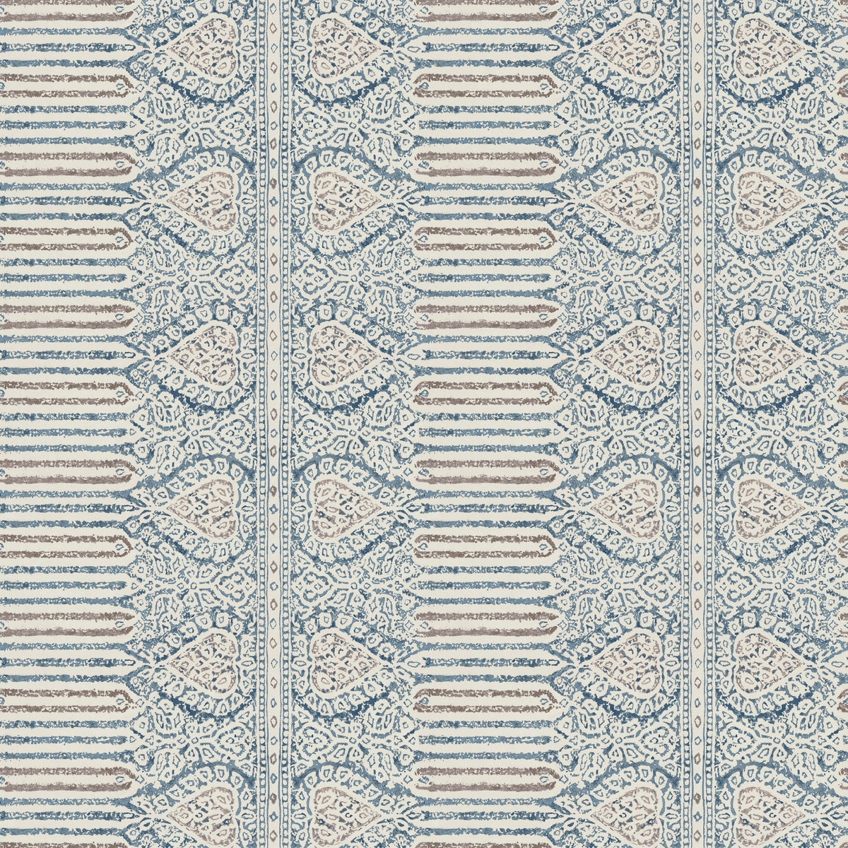 Nicolet Blue/Taupe — Nina Campbell tapet