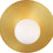 Burnished Brass with White Glass