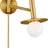 Burnished Brass with White Glass