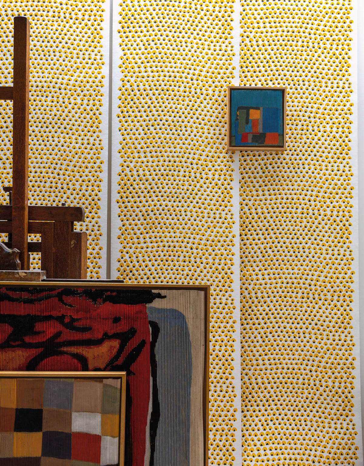 Noisette room setting — Pierre Frey wallpaper