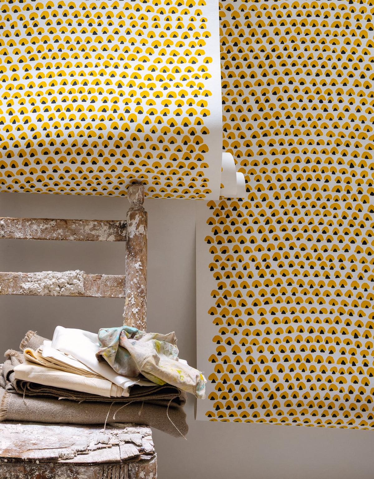 Noisette room setting — Pierre Frey wallpaper