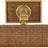 Brass and Natural Woven Rattan