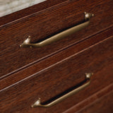 Oldbury slät Bronze Cabinet Handtag — Silicon bronze. Design by Triptych Furniture.