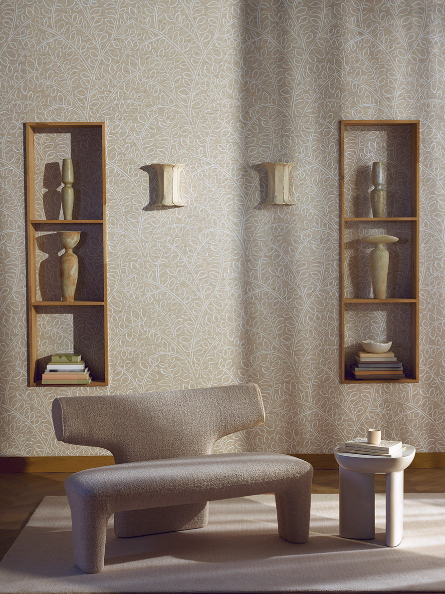 Olivia room setting — Pierre Frey wallpaper