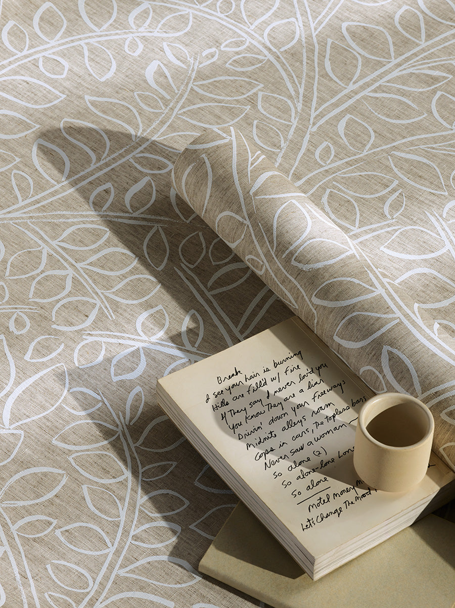 Olivia room setting — Pierre Frey wallpaper