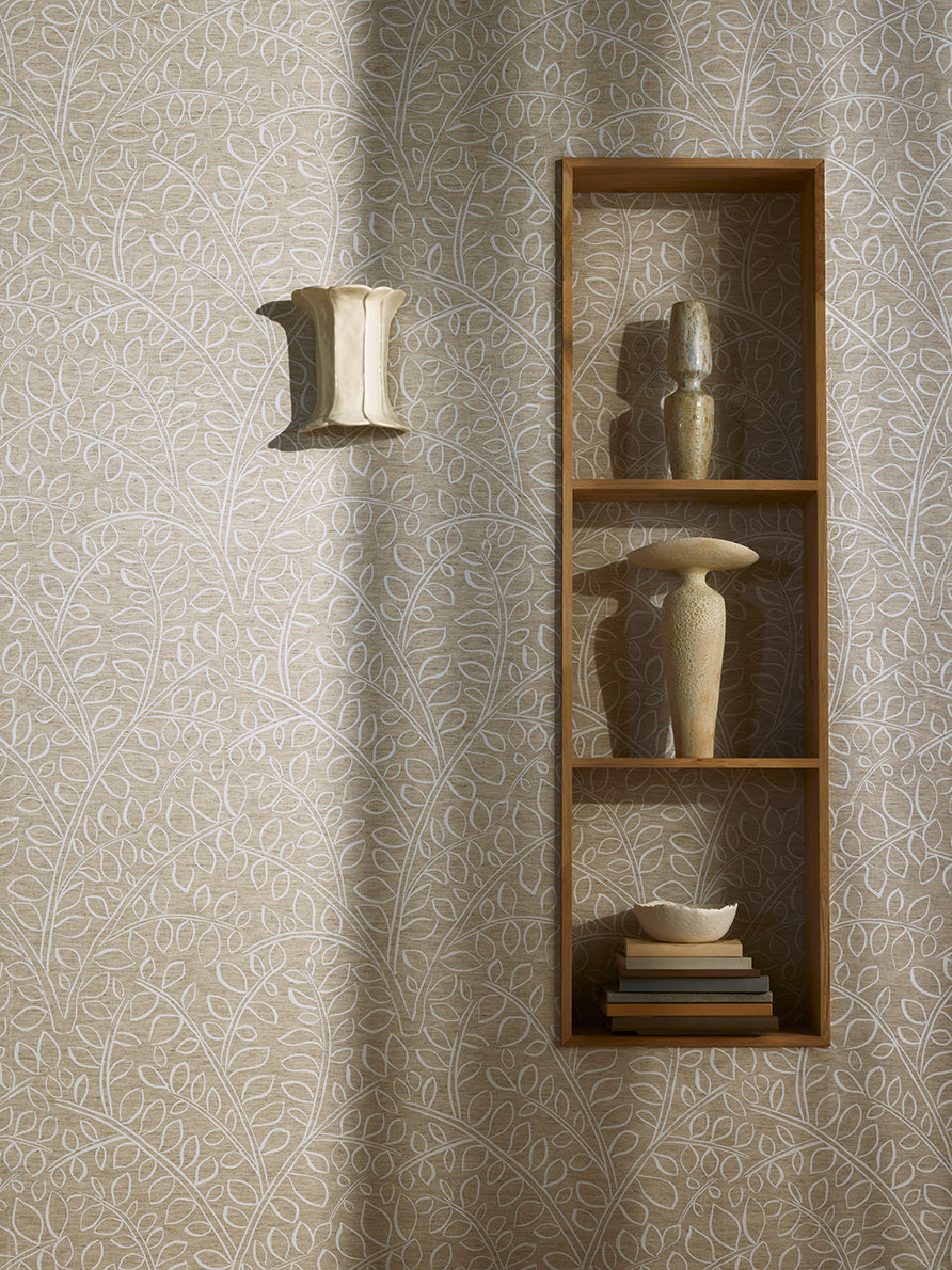 Olivia room setting — Pierre Frey wallpaper