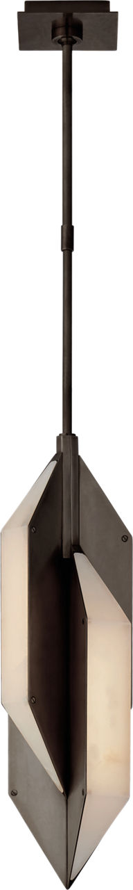 Ophelion Small Pendant — Kelly Wearstler for Visual Comfort & Co. — Bronze with Alabaster