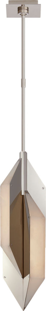 Ophelion Small Pendant — Kelly Wearstler for Visual Comfort & Co. — Polished Nickel with Alabaster