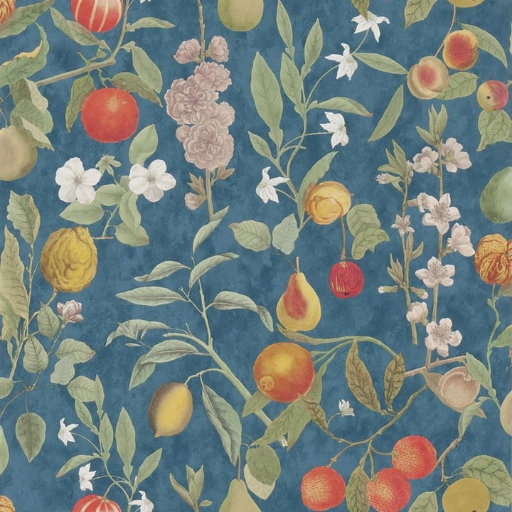 Orchard Fruits Indigo — Designers Guild tapet