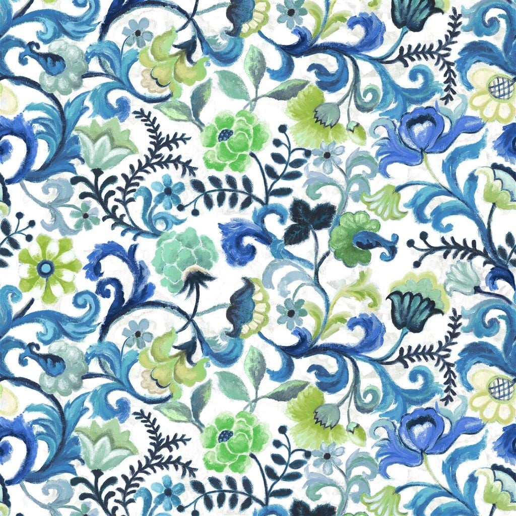Osier Damasse Cobalt — Designers Guild tyg