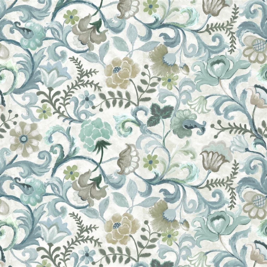 Osier Damasse Eau de Nil — Designers Guild tyg