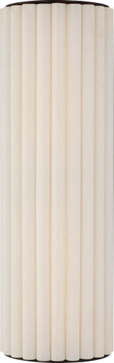 Palati Large Tall Vägglampa — Ian K. Fowler for Visual Comfort & Co. — Bronze with Linen Shade