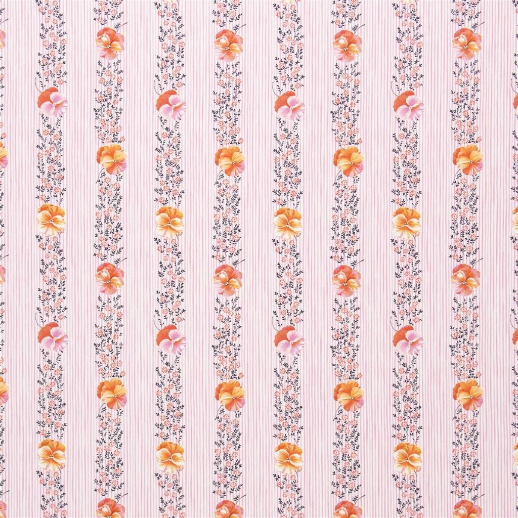 Pansy Stripe Peony — Designers Guild tyg