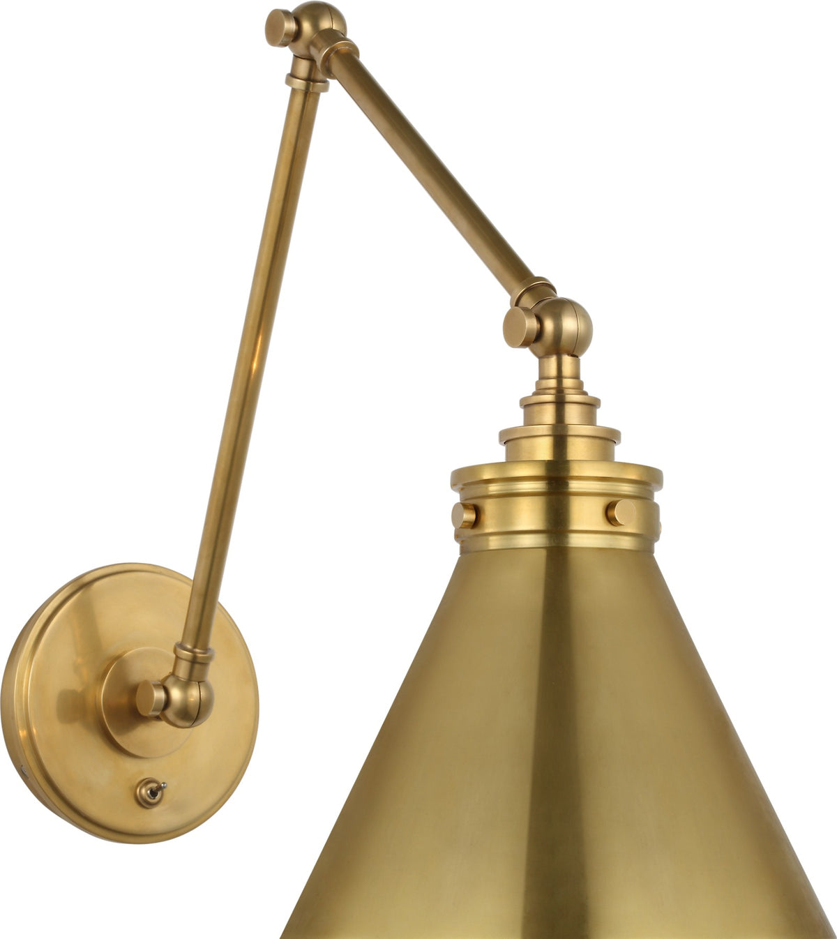 Parkington Double Library Wall Light — Chapman & Myers for Visual Comfort & Co. — Antique-Burnished Brass