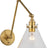 Antique-Burnished Brass with Clear Glass