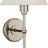 Polished Nickel with Linen Shade