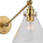 Antique-Burnished Brass with Clear Glass