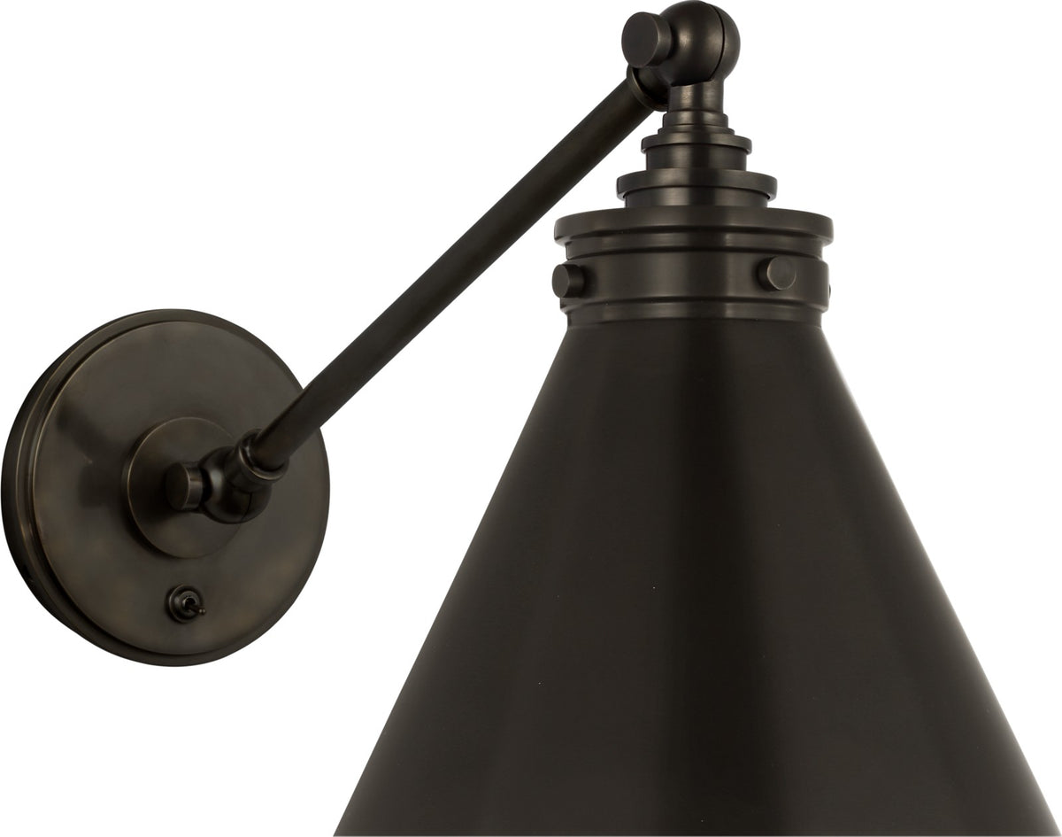 Parkington Single Library Vägglampa — Chapman & Myers for Visual Comfort & Co. — Bronze