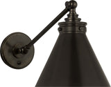 Parkington Single Library Vägglampa — Chapman & Myers for Visual Comfort & Co. — Bronze