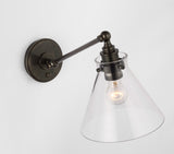 Parkington Single Library Vägglampa — Chapman & Myers for Visual Comfort & Co. detaljbild