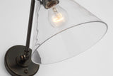 Parkington Single Library Vägglampa — Chapman & Myers for Visual Comfort & Co. detaljbild