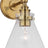 Antique-Burnished Brass with Clear Glass