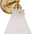 Antique-Burnished Brass with White Glass