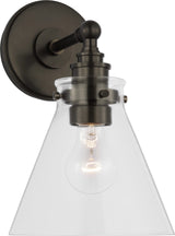 Parkington Small Single Vägglampa — Chapman & Myers for Visual Comfort & Co. — Bronze with Clear Glass