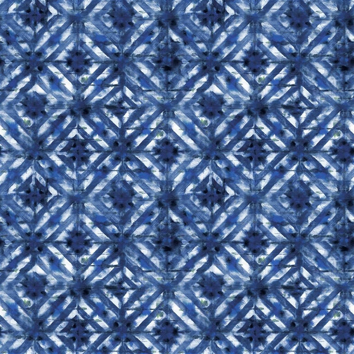 Parquet Batik Indigo — Designers Guild tapet