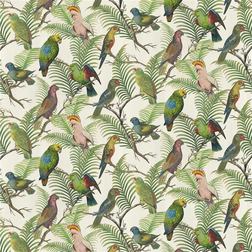 Parrot And Palm Azure — Designers Guild tyg