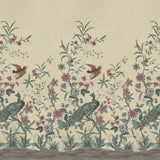 Peacock Toile Scene 1 Parchment — Designers Guild tapet