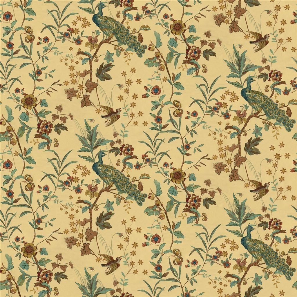 Peacock Toile Sepia — Designers Guild tyg
