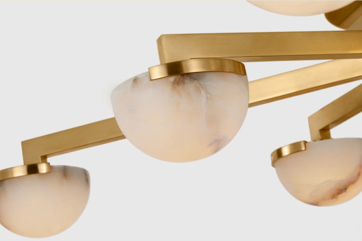Pedra Large Staggered Arm Plafond — Kelly Wearstler for Visual Comfort & Co. detaljbild