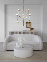 Pedra Large Two-Tier Takkrona — Kelly Wearstler for Visual Comfort & Co. miljöbild