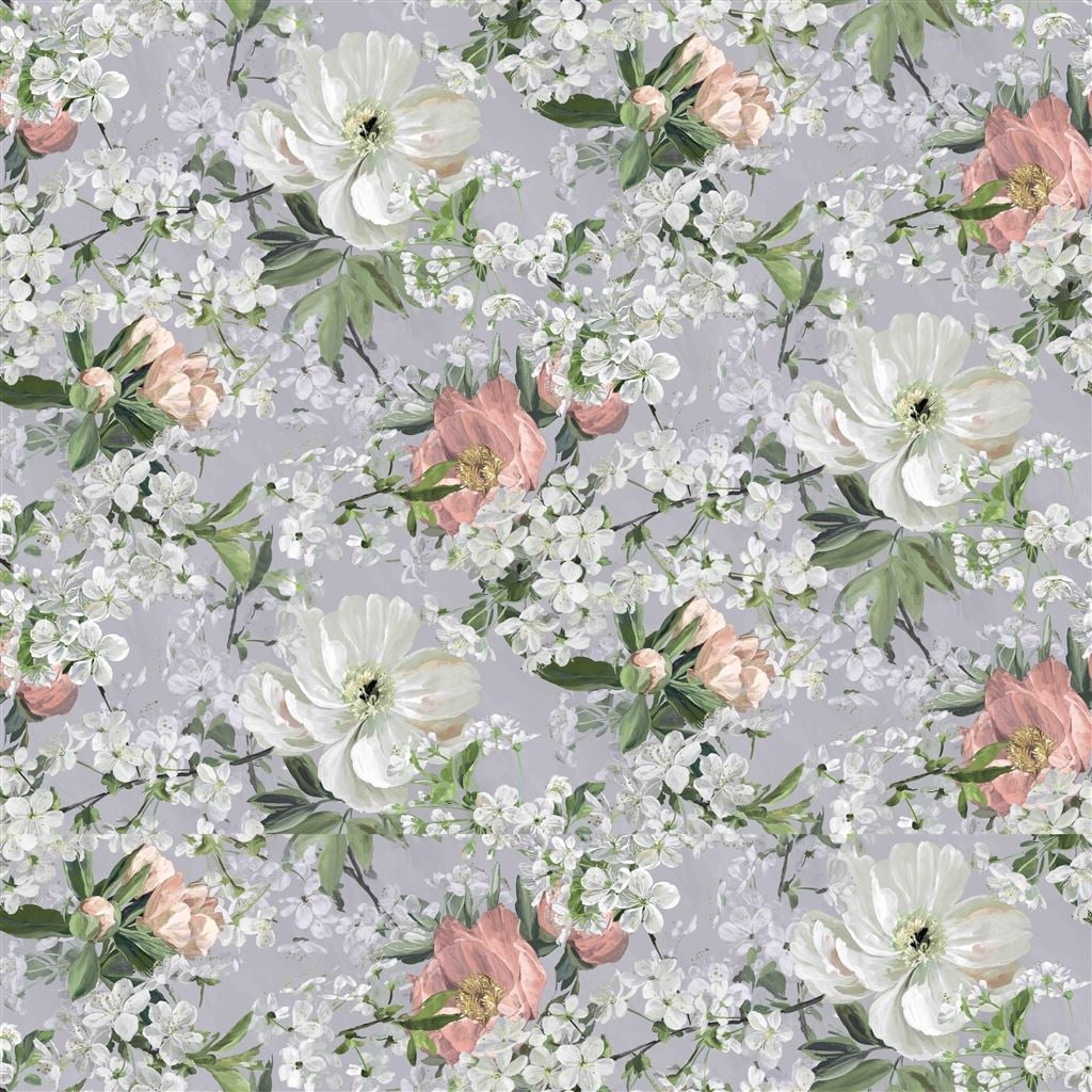 Peony Blossom Platinum — Designers Guild tapet
