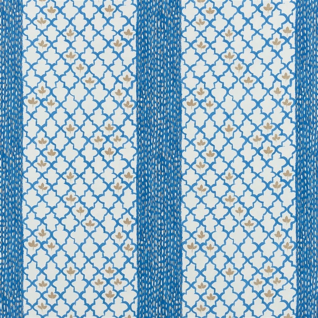Pergola Trellis Cobalt — Designers Guild tyg
