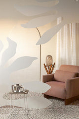Petunia room setting — Pierre Frey wallpaper