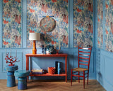 Pleine Mer room setting — Pierre Frey wallpaper