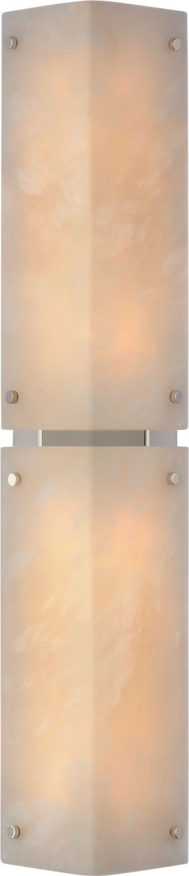 Clayton 25" Wall Vägglampa — Visual Comfort — Alabaster and Polished Nickel / LED (1 st)