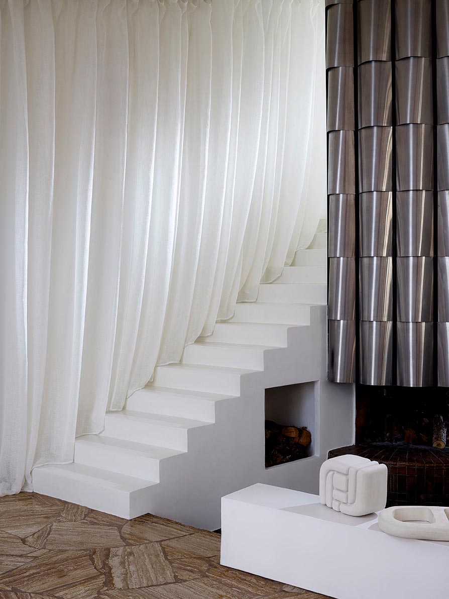 Pointe Dufour room setting — Pierre Frey fabric