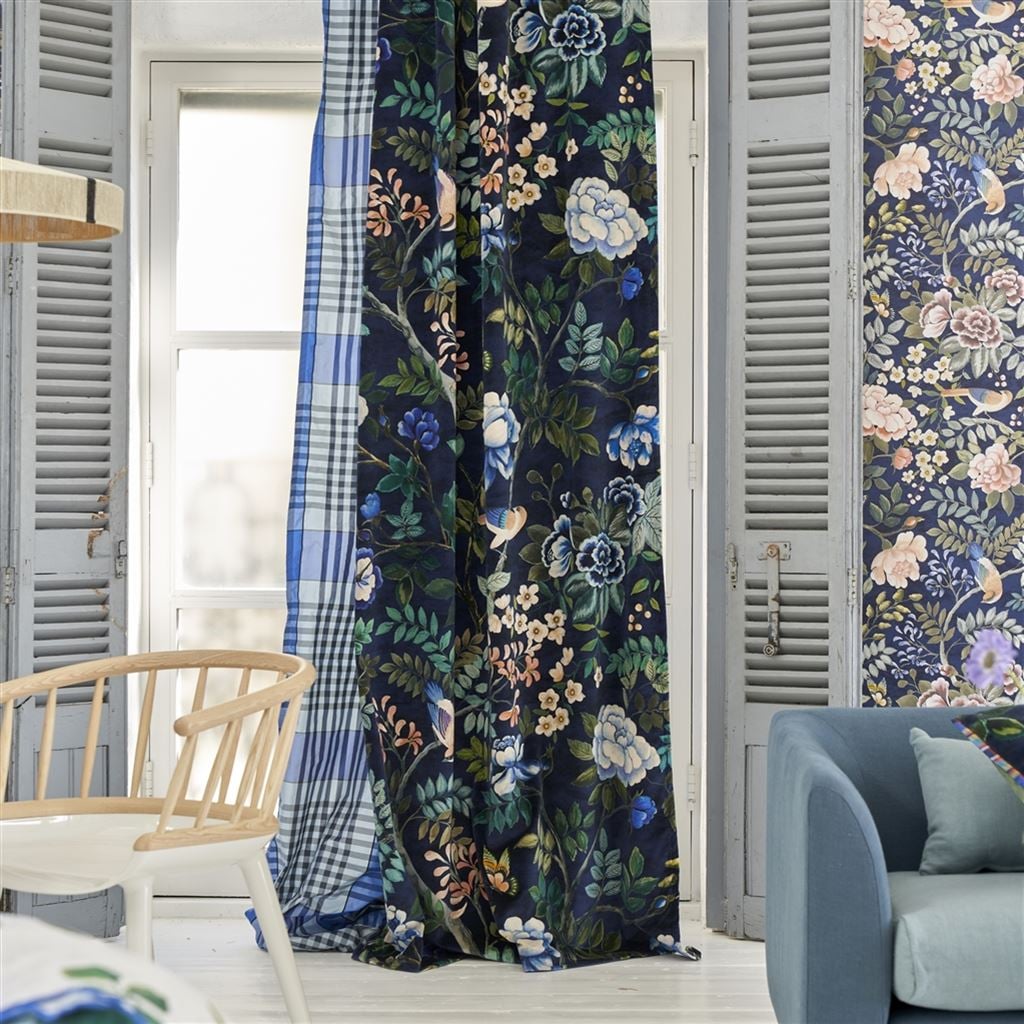Porcelaine de Chine Velours Tyg — Designers Guild i miljö