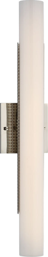 Precision 21" Vägglampa — Kelly Wearstler for Visual Comfort & Co. — Polished Nickel with White Glass