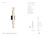 Precision 21" Vägglampa — Kelly Wearstler for Visual Comfort & Co. måttskiss