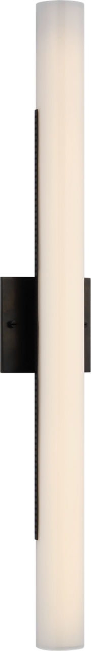 Precision 28" Vägglampa — Kelly Wearstler for Visual Comfort & Co. — Bronze with White Glass