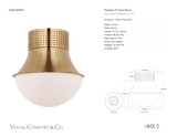Precision 9" Plafond — Kelly Wearstler for Visual Comfort & Co. måttskiss