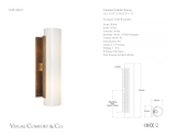 Precision Cylinder Wall Light — Kelly Wearstler for Visual Comfort & Co. dimension drawing