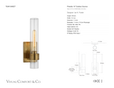 Presidio 14" Outdoor Outdoor Light — Ian K. Fowler for Visual Comfort & Co. dimension drawing