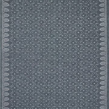 Arietta Paisley Tygprov Denim Fabric