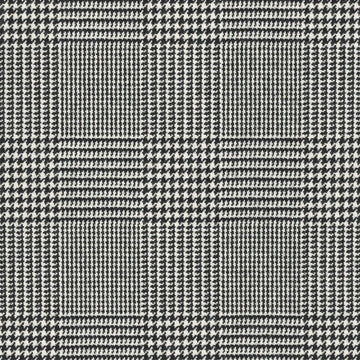 Barit Glen Plaid Tygprov Black/White Fabric
