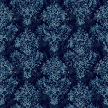 Barouche Damask Tygprov Indigo
